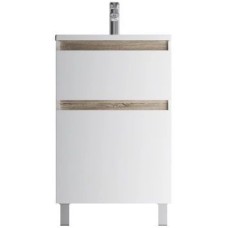 Комплект мебели белый глянец 55 см Am.Pm X-Joy M85AFSX0552WG + M85AWCC0552WG + M91AMOX0553WG