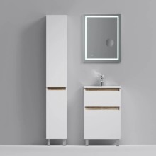 Комплект мебели белый глянец 55 см Am.Pm X-Joy M85AFSX0552WG + M85AWCC0552WG + M91AMOX0553WG