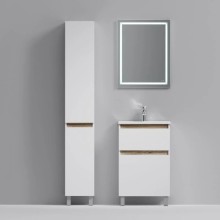 Комплект мебели белый глянец 55 см Am.Pm X-Joy M85AFSX0552WG + M85AWCC0552WG + M91AMOX0551WG