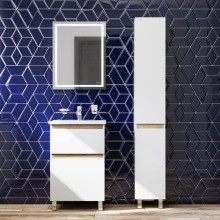 Комплект мебели белый глянец 55 см Am.Pm X-Joy M85AFSX0552WG + M85AWCC0552WG + M91AMOX0551WG