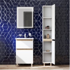 Комплект мебели белый глянец 55 см Am.Pm X-Joy M85AFSX0552WG + M85AWCC0552WG + M91AMOX0551WG