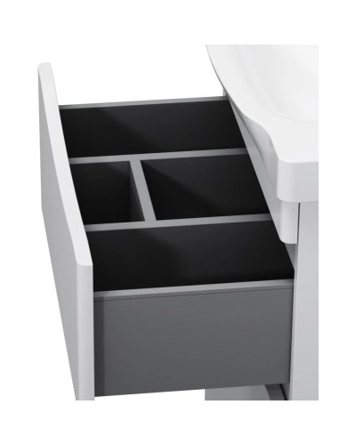 Комплект мебели белый глянец 65 см Am.Pm Like M80FSX0652WG + M80WCC0652WG + M80MPR0651WG