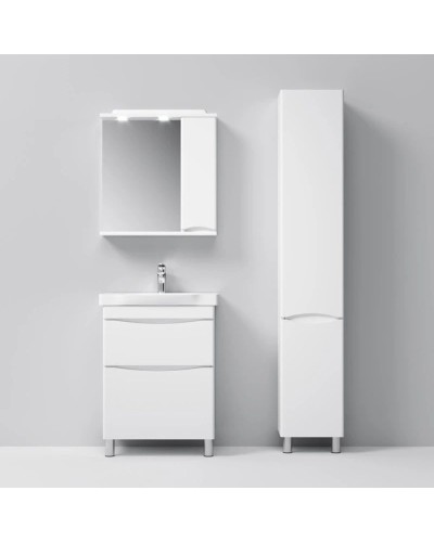 Комплект мебели белый глянец 65 см Am.Pm Like M80FSX0652WG + M80WCC0652WG + M80MPR0651WG