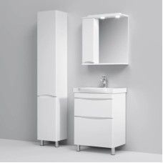 Комплект мебели белый глянец 65 см Am.Pm Like M80FSX0652WG + M80WCC0652WG + M80MPL0651WG