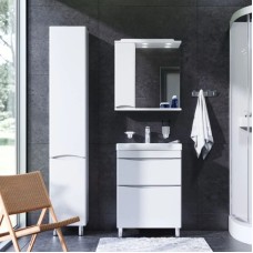 Комплект мебели белый глянец 65 см Am.Pm Like M80FSX0652WG + M80WCC0652WG + M80MPL0651WG