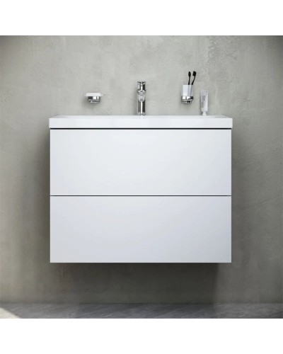 Комплект мебели белый глянец 80 см Am.Pm Gem M90FHX07522WG + M90WCC0752WG + M91AMOX0801WG