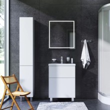 Комплект мебели белый глянец 65 см Am.Pm Gem M90FSX06022WG32 + M90WCC0602WG + M91AMOX0651WG