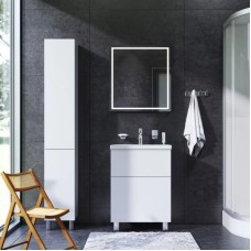 Комплект мебели белый глянец 65 см Am.Pm Gem M90FSX06022WG32 + M90WCC0602WG + M91AMOX0651WG