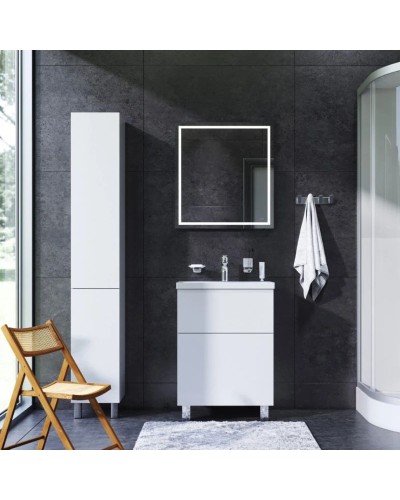 Комплект мебели белый глянец 65 см Am.Pm Gem M90FSX06022WG32 + M90WCC0602WG + M91AMOX0651WG