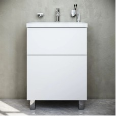 Комплект мебели белый глянец 65 см Am.Pm Gem M90FSX06022WG32 + M90WCC0602WG + M91AMOX0651WG