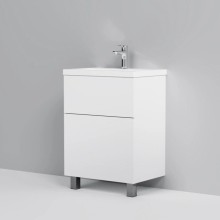 Комплект мебели белый глянец 61 см Am.Pm Gem M90FSX06022WG32 + M90WCC0602WG + M91AMOX0551WG