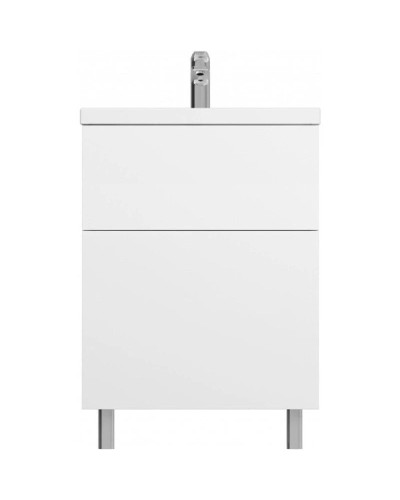 Комплект мебели белый глянец 61 см Am.Pm Gem M90FSX06022WG32 + M90WCC0602WG + M91AMOX0551WG