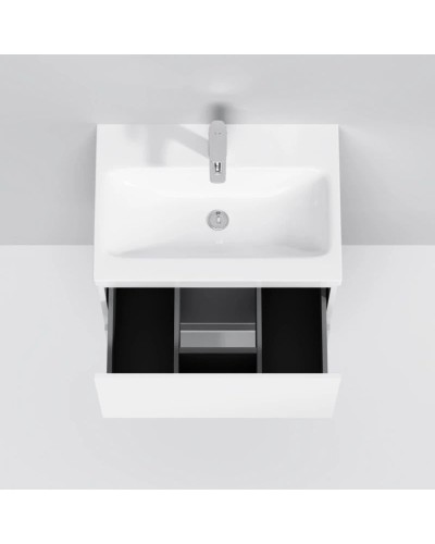 Комплект мебели белый глянец 65 см Am.Pm Gem M90FHX06021WG + M90WCC0602WG + M91AMOX0651WG