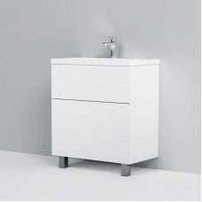 Комплект мебели белый глянец 80 см Am.Pm Gem M90FSX07522WG32 + M90WCC0752WG + M91AMOX0801WG