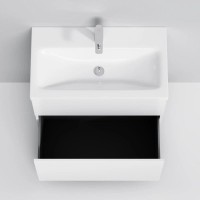 Комплект мебели белый глянец 80 см Am.Pm Gem M90FSX07522WG32 + M90WCC0752WG + M91AMOX0801WG