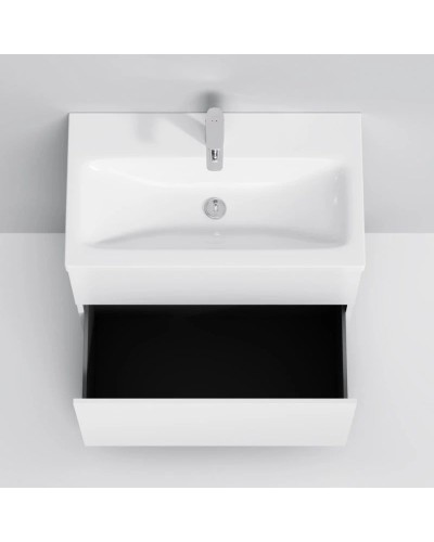 Комплект мебели белый глянец 80 см Am.Pm Gem M90FSX07522WG32 + M90WCC0752WG + M91AMOX0801WG