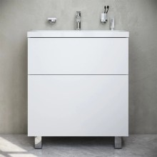 Комплект мебели белый глянец 80 см Am.Pm Gem M90FSX07522WG32 + M90WCC0752WG + M91AMOX0801WG