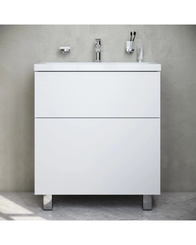 Комплект мебели белый глянец 80 см Am.Pm Gem M90FSX07522WG32 + M90WCC0752WG + M91AMOX0801WG