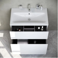 Комплект мебели белый глянец 80 см Am.Pm Gem M90FSX07522WG32 + M90WCC0752WG + M91AMOX0801WG