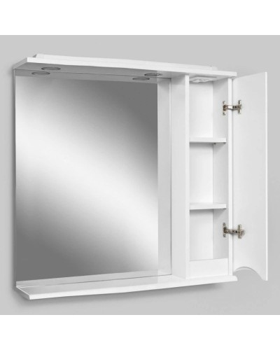 Комплект мебели белый глянец 80 см Am.Pm Like M80FSX0802WG + M80WCC0802WG + M80MPR0801WG