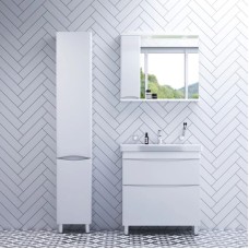 Комплект мебели белый глянец 80 см Am.Pm Like M80FSX0802WG + M80WCC0802WG + M80MPL0801WG