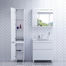 Комплект мебели белый глянец 80 см Am.Pm Like M80FSX0802WG + M80WCC0802WG + M80MPL0801WG