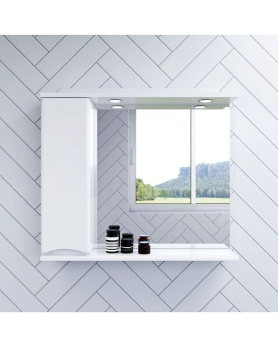 Комплект мебели белый глянец 80 см Am.Pm Like M80FSX0802WG + M80WCC0802WG + M80MPL0801WG