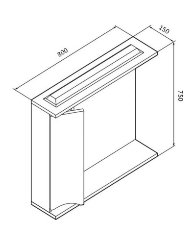Комплект мебели белый глянец 80 см Am.Pm Like M80FSX0802WG + M80WCC0802WG + M80MPL0801WG