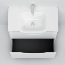 Комплект мебели белый глянец 80 см Am.Pm Like M80FSX0802WG + M80WCC0802WG + M80MPL0801WG