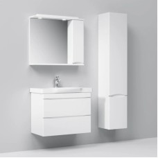 Комплект мебели белый глянец 80 см Am.Pm Like M80FHX0802WG + M80WCC0802WG + M80MPR0801WG