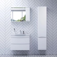 Комплект мебели белый глянец 80 см Am.Pm Like M80FHX0802WG + M80WCC0802WG + M80MPR0801WG