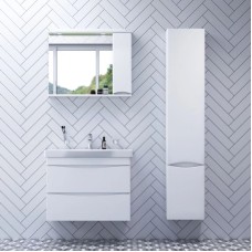 Комплект мебели белый глянец 80 см Am.Pm Like M80FHX0802WG + M80WCC0802WG + M80MPR0801WG