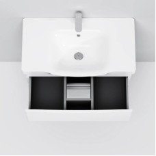 Комплект мебели белый глянец 80 см Am.Pm Like M80FHX0802WG + M80WCC0802WG + M80MPR0801WG