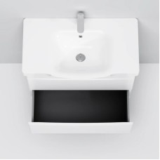 Комплект мебели белый глянец 80 см Am.Pm Like M80FHX0802WG + M80WCC0802WG + M80MPR0801WG