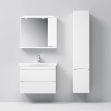 Комплект мебели белый глянец 80 см Am.Pm Like M80FHX0802WG + M80WCC0802WG + M80MPR0801WG