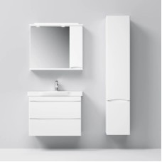 Комплект мебели белый глянец 80 см Am.Pm Like M80FHX0802WG + M80WCC0802WG + M80MPR0801WG
