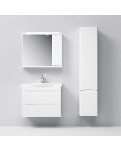 Комплект мебели белый глянец 80 см Am.Pm Like M80FHX0802WG + M80WCC0802WG + M80MPR0801WG