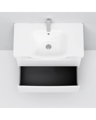 Комплект мебели белый глянец 80 см Am.Pm Like M80FHX0802WG + M80WCC0802WG + M80MPL0801WG