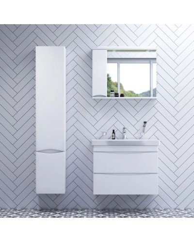 Комплект мебели белый глянец 80 см Am.Pm Like M80FHX0802WG + M80WCC0802WG + M80MPL0801WG