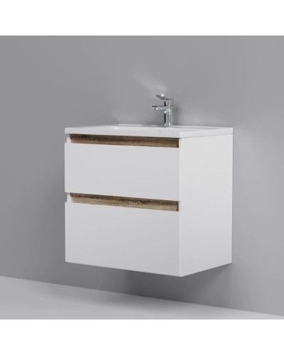 Комплект мебели белый глянец 65 см Am.Pm X-Joy M85AFHX0652WG + M85AWCC0652WG + M91AMOX0653WG