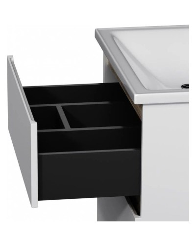 Комплект мебели белый глянец 65 см Am.Pm X-Joy M85AFHX0652WG + M85AWCC0652WG + M91AMOX0653WG