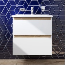 Комплект мебели белый глянец 65 см Am.Pm X-Joy M85AFHX0652WG + M85AWCC0652WG + M91AMOX0653WG