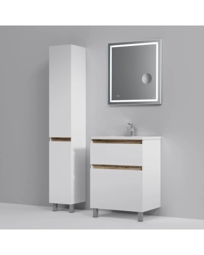 Комплект мебели белый глянец 65 см Am.Pm X-Joy M85AFSX0652WG + M85AWCC0652WG + M91AMOX0653WG