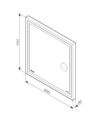 Комплект мебели белый глянец 65 см Am.Pm X-Joy M85AFSX0652WG + M85AWCC0652WG + M91AMOX0653WG