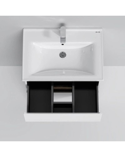 Комплект мебели белый глянец 65 см Am.Pm X-Joy M85AFSX0652WG + M85AWCC0652WG + M91AMOX0653WG