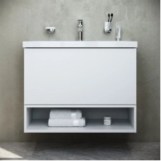 Комплект мебели белый глянец 80 см Am.Pm Gem M90FHX07521WG + M90WCC0752WG + M91AMOX0801WG