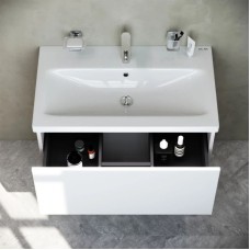 Комплект мебели белый глянец 80 см Am.Pm Gem M90FHX07521WG + M90WCC0752WG + M91AMOX0801WG