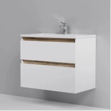 Комплект мебели белый глянец 80 см Am.Pm X-Joy M85AFHX0802WG + M85AWCC0802WG + M91AMOX0803WG