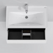 Комплект мебели белый глянец 80 см Am.Pm X-Joy M85AFHX0802WG + M85AWCC0802WG + M91AMOX0803WG