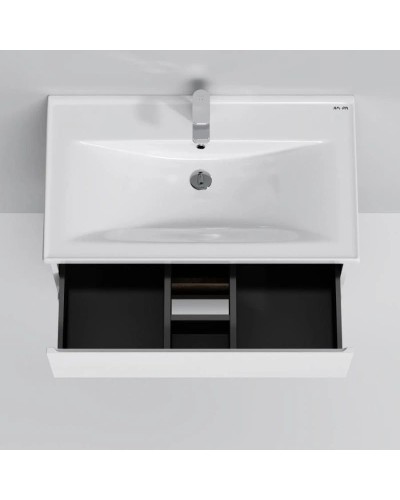 Комплект мебели белый глянец 80 см Am.Pm X-Joy M85AFHX0802WG + M85AWCC0802WG + M91AMOX0803WG